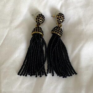 J. Crew Beaded Tassel Earrings